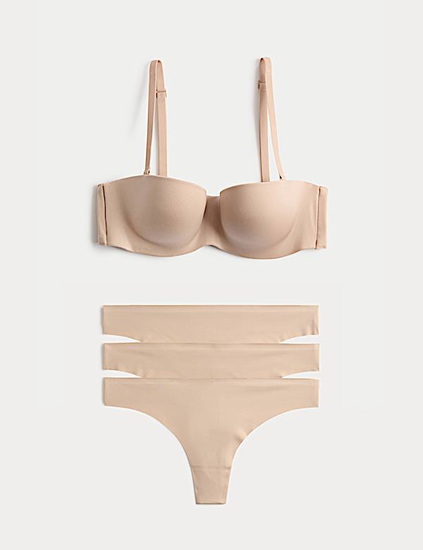 Body Invisibles&trade; Wired Strapless Bra Set A-E - ID