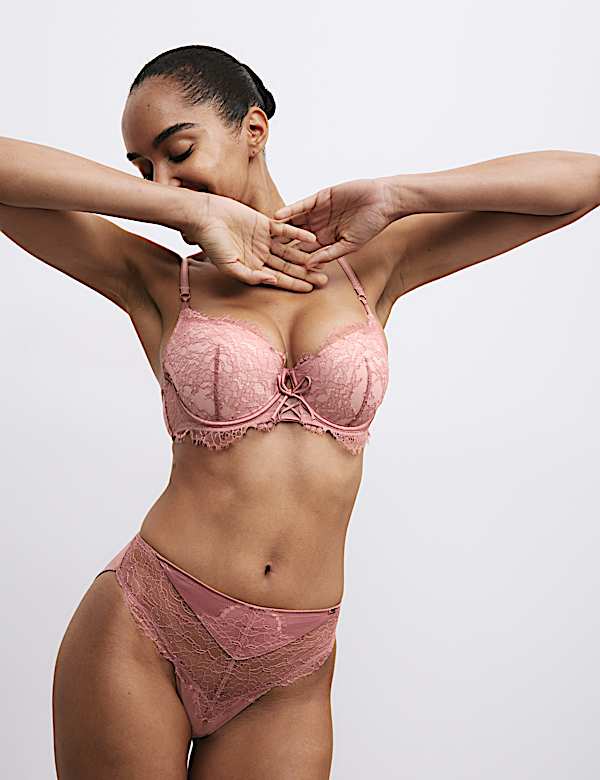 Forget Me Not Balconette-BH-Set mit Bügel und Spitze (A–E) - DE