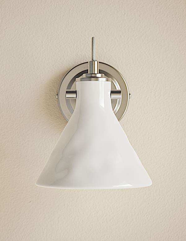 Ceramic Mottled Cone Wall Light - AU