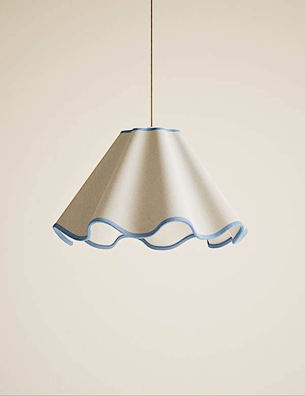 Fabric Wave Scallop Shade - SI