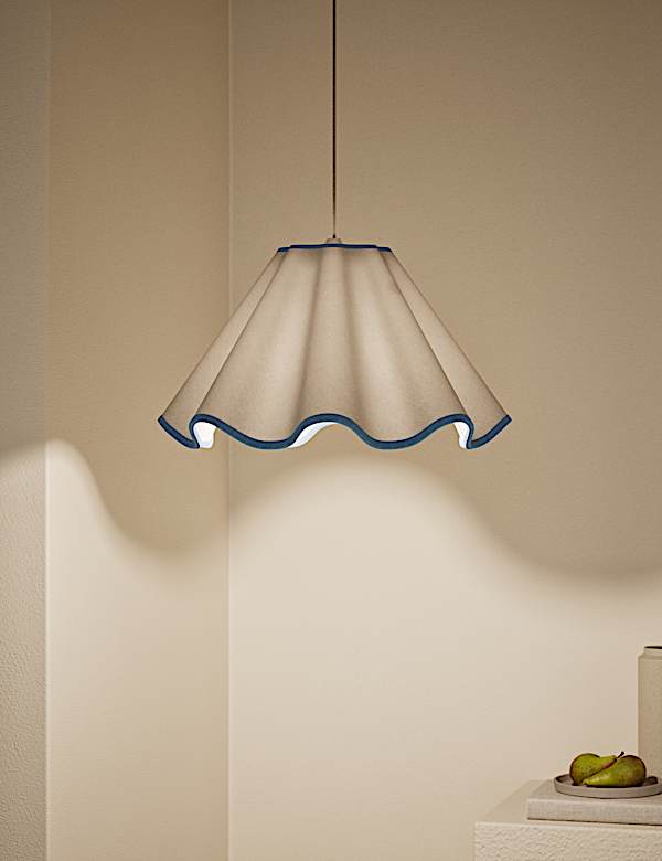 Fabric Wave Scallop Shade - SI