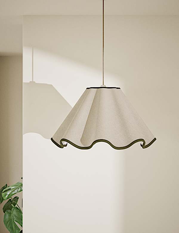 Fabric Wave Scallop Shade - HR