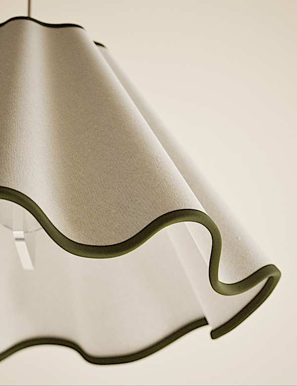 Fabric Wave Scallop Shade - HR