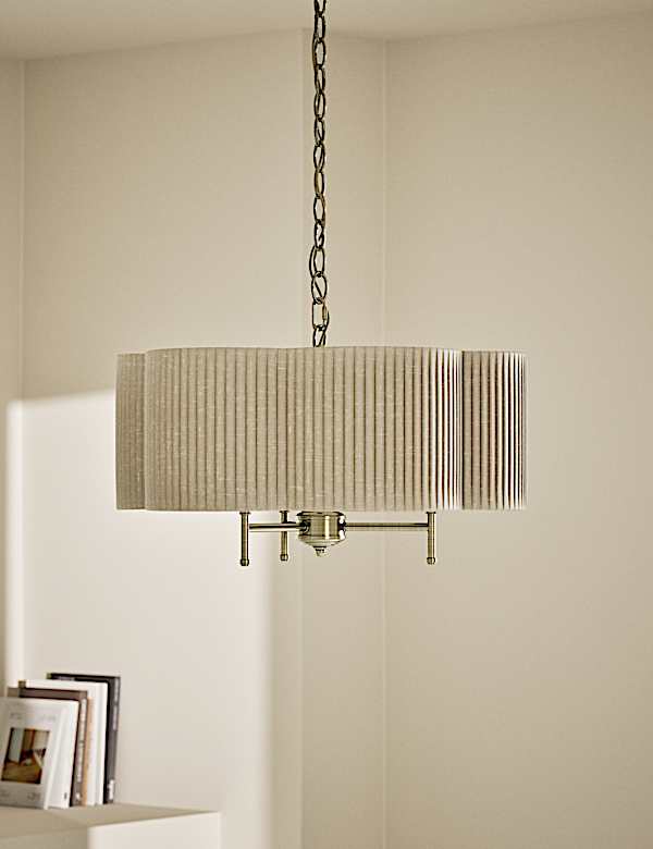 Pleated Flower Shade Chandelier - AU