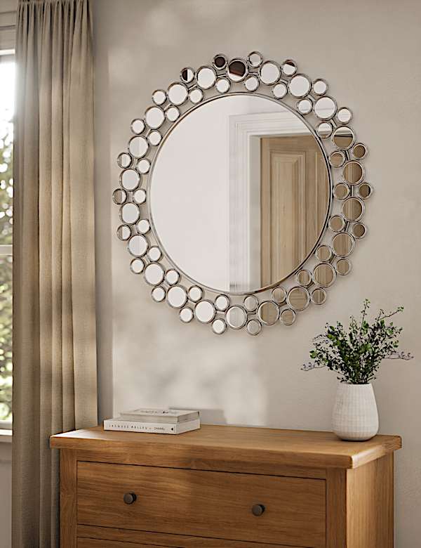 Octavia Round Wall Mirror - GR