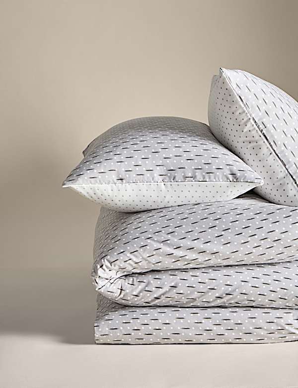 Cotton Blend Geometric Bedding Set - CN