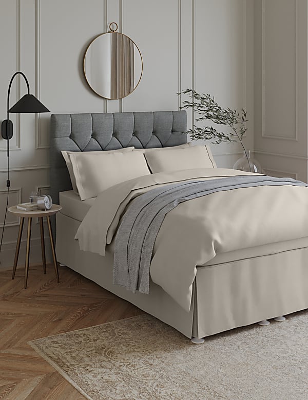 Cache-sommier en percale de coton égyptien avec une densité de tissage de 230 fils - FR