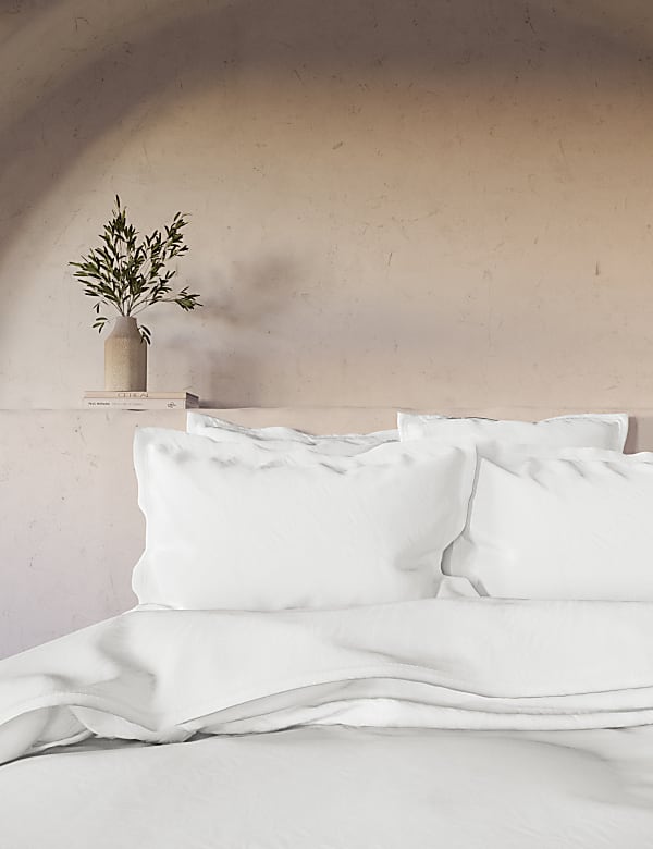 Washed Cotton Deep Fitted Sheet - US