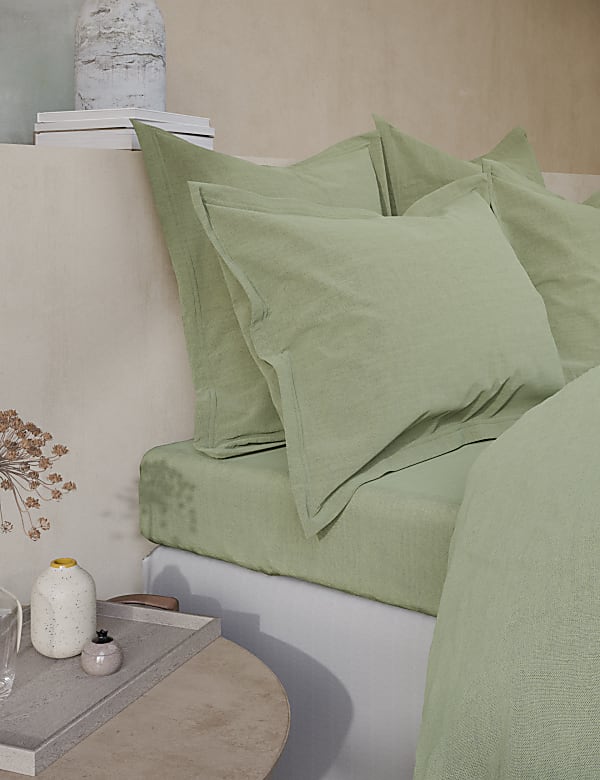 Washed Cotton Deep Fitted Sheet - CH