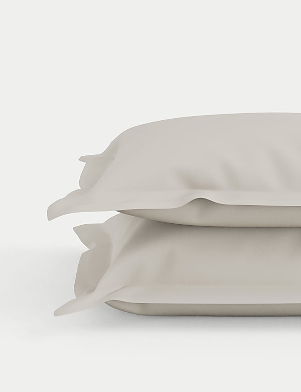 500TC Cotton Sateen 2pk Oxford Edge Pillowcase  - HU