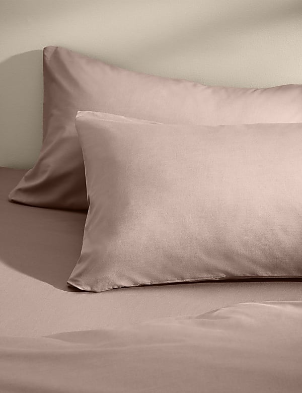 2pk Cotton Rich Pillowcases - RS