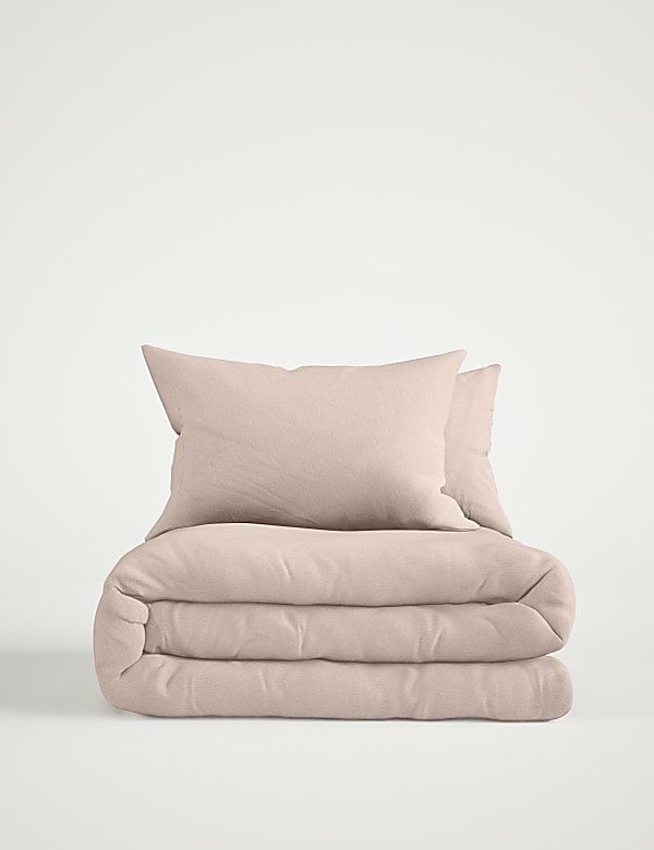 Beddengoedset van puur, geborsteld katoen - BE
