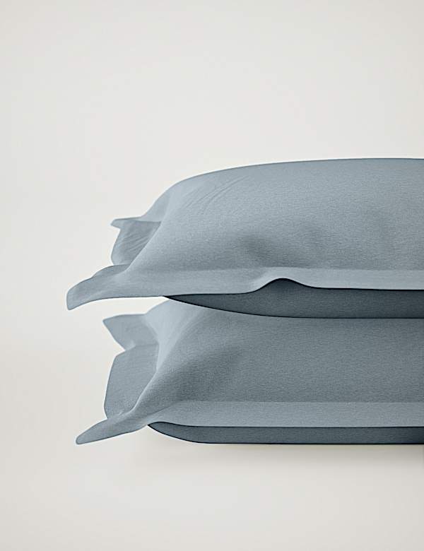 2pk Pure Brushed Cotton Oxford Pillowcases - CY