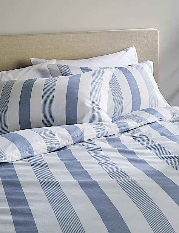 Pure Cotton Hadley Striped Bedding Set - GR