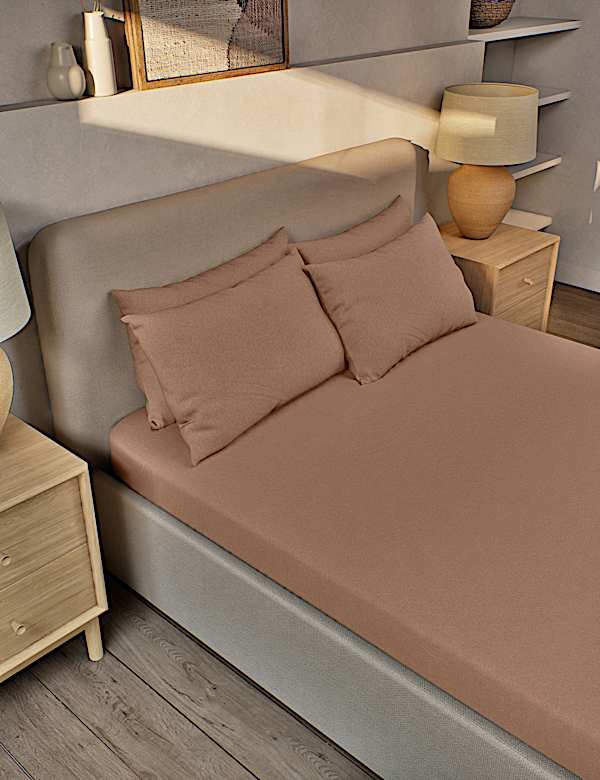 Pure Brushed Cotton Fitted Sheet - VN