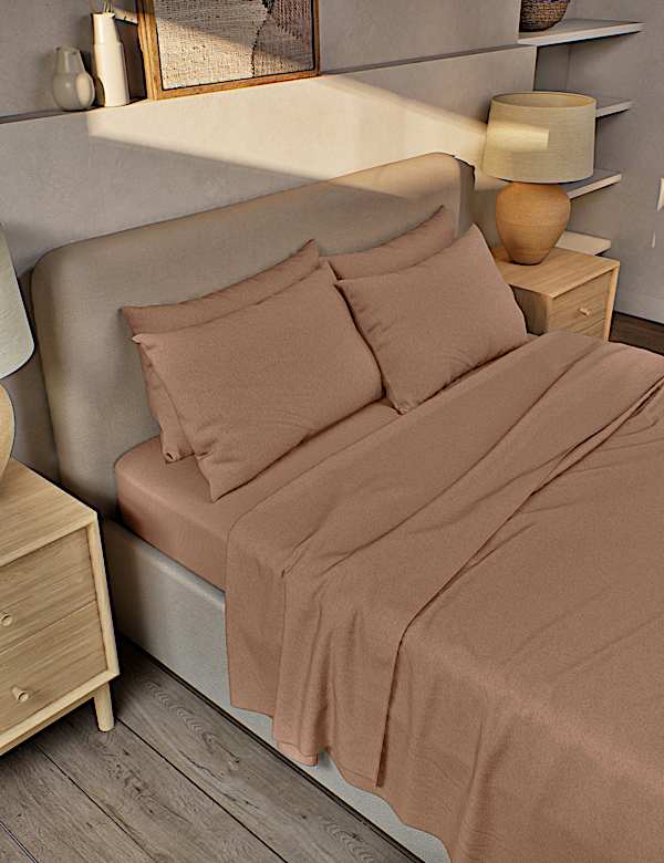 Pure Brushed Cotton Flat Sheet - US