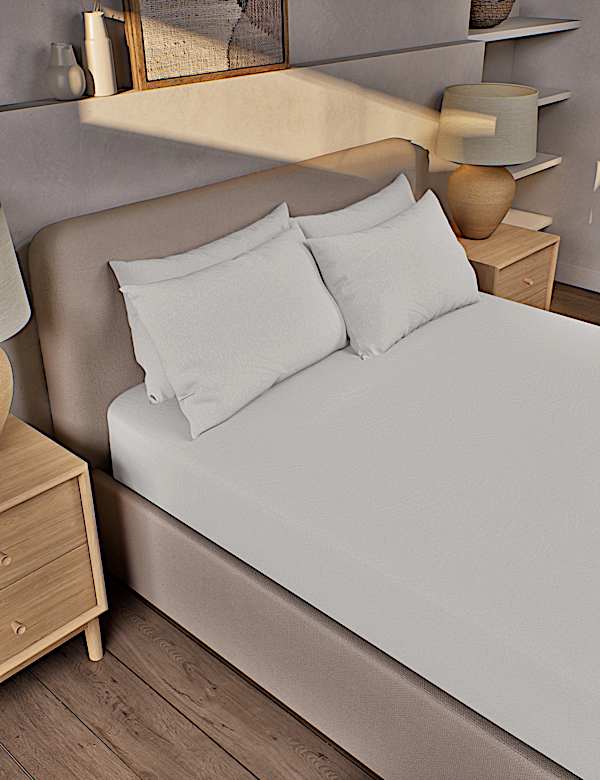 Pure Brushed Cotton Extra Deep Fitted Sheet - BE