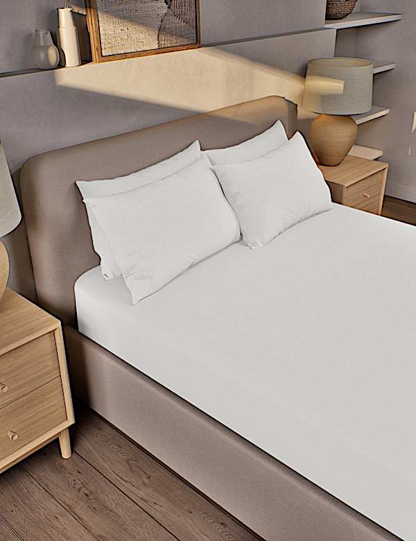 Pure Brushed Cotton Extra Deep Fitted Sheet - GR
