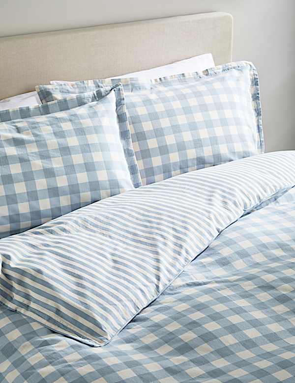 Pure Cotton Gingham Bedding Set - GR