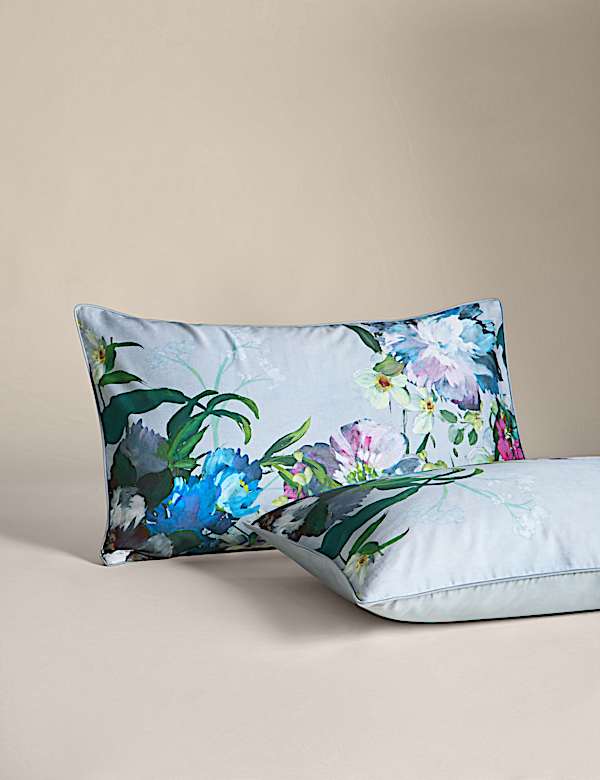 Sateen Wild Meadow Grey Bedding Set - IT