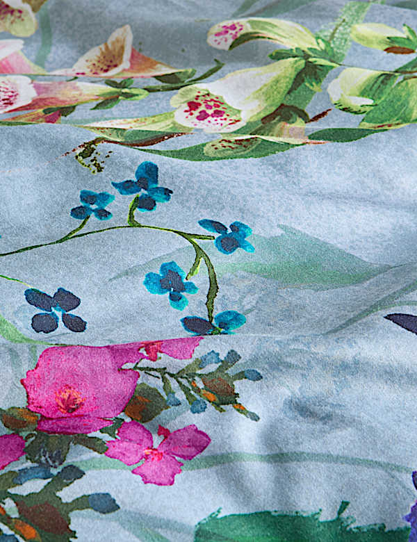 Sateen Wild Meadow Grey Bedding Set - IT