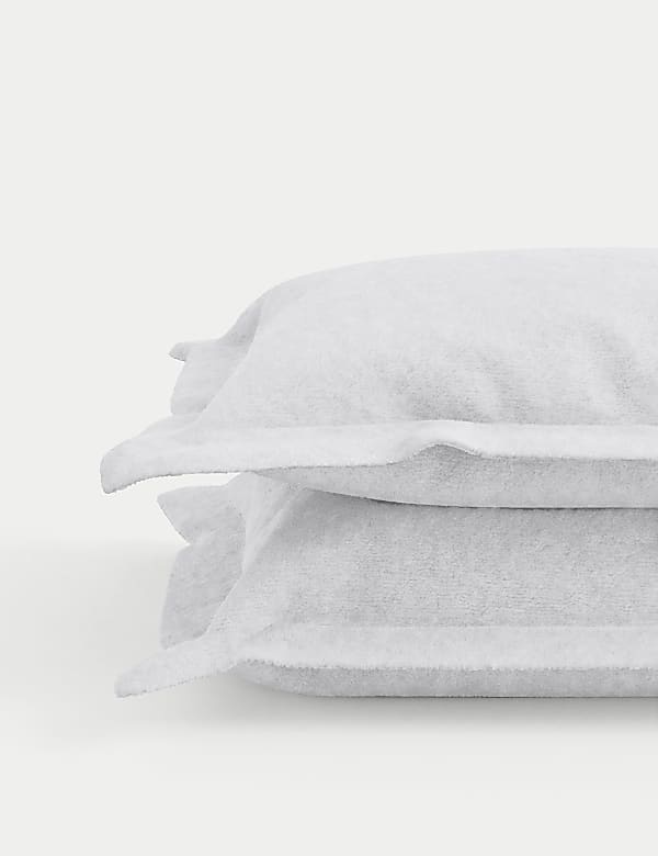 Set van 2 Oxford kussenhoezen van teddyfleece - NL