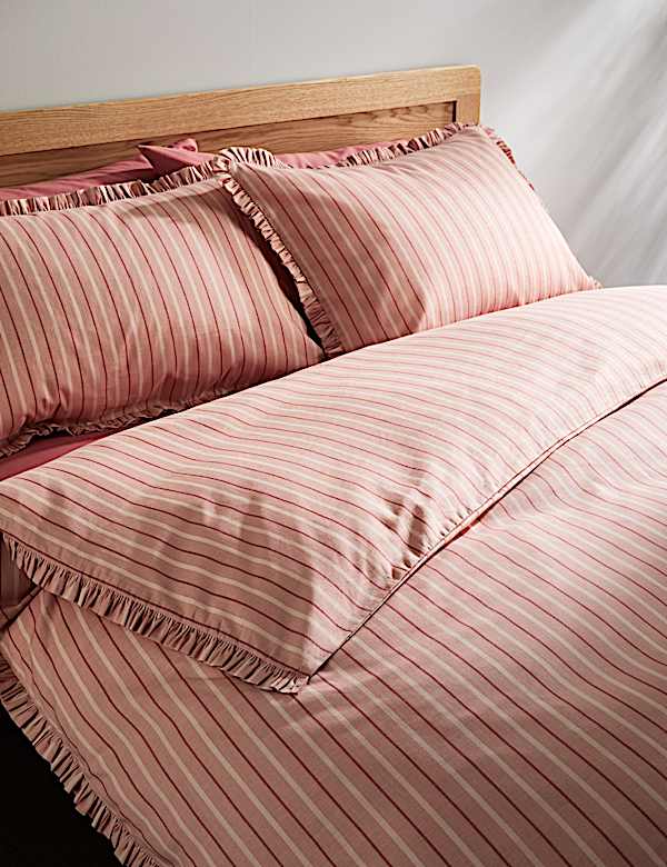 Pure Cotton Striped Bedding Set - AT