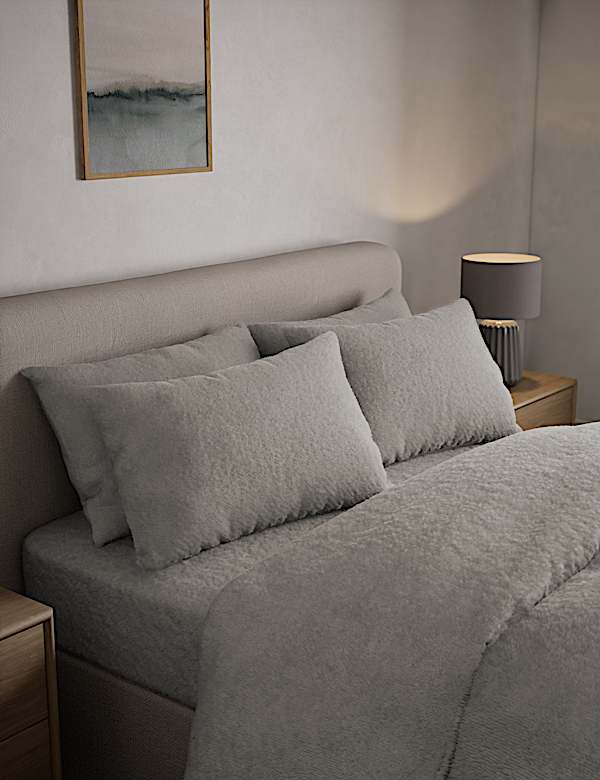 2pk Teddy Fleece Pillowcases - FI