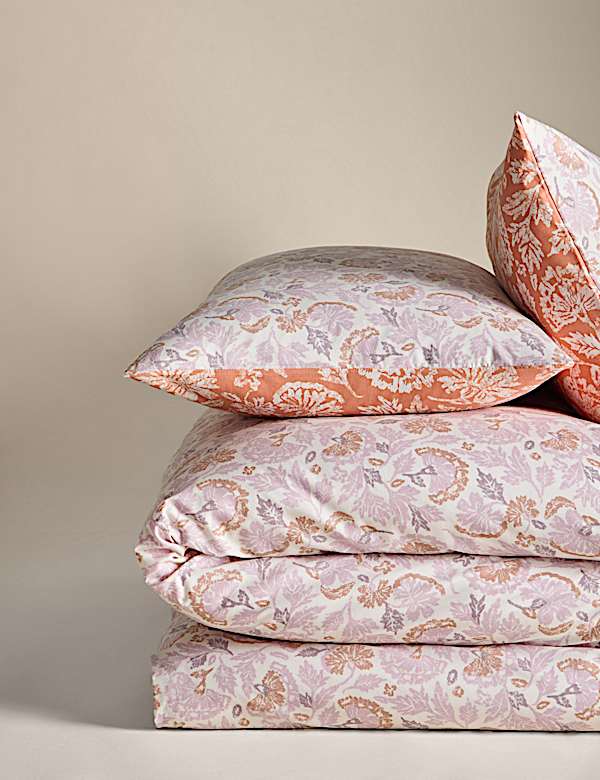 Cotton Blend Floral Bedding Set - JP
