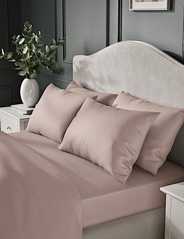2 Pack Egyptian Cotton Sateen 400 Thread Count Pillowcases - FI