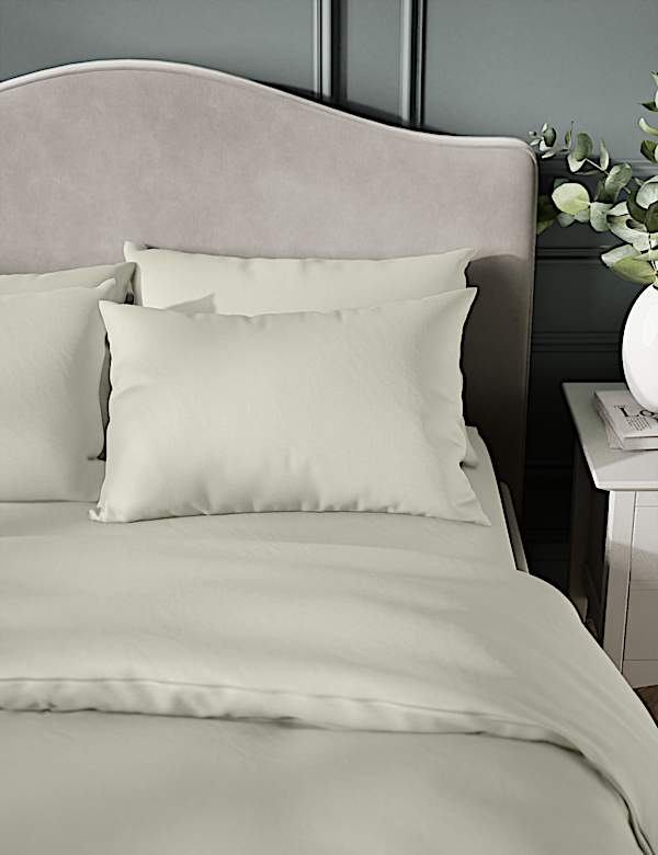 2pk Egyptian Cotton Sateen 400 Thread Count Pillowcases - BG