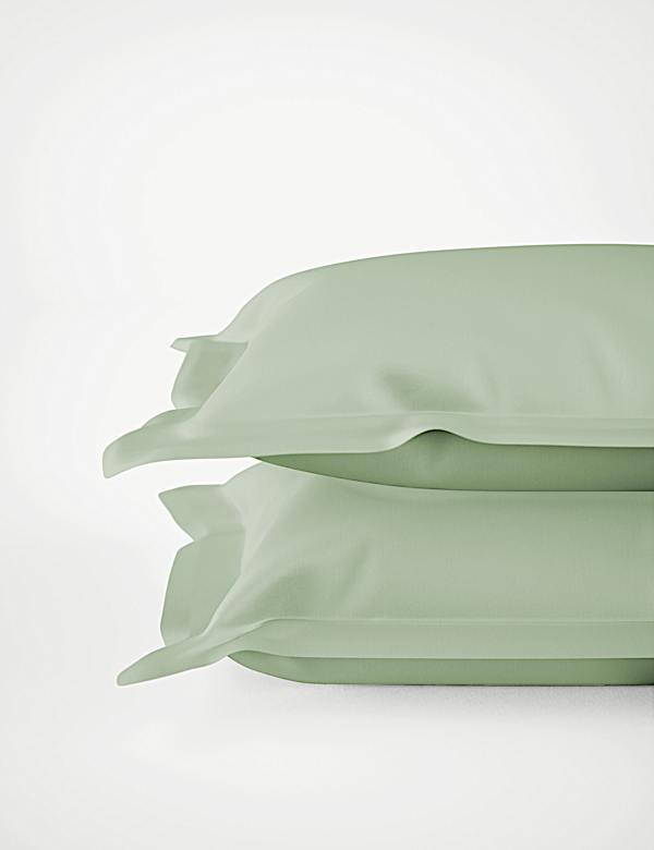 2pk Egyptian Cotton Sateen 400 Thread Count Oxford Pillowcases - US