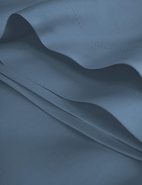 Drap plat en coton égyptien satiné avec une densité de tissage de 400 fils - LU