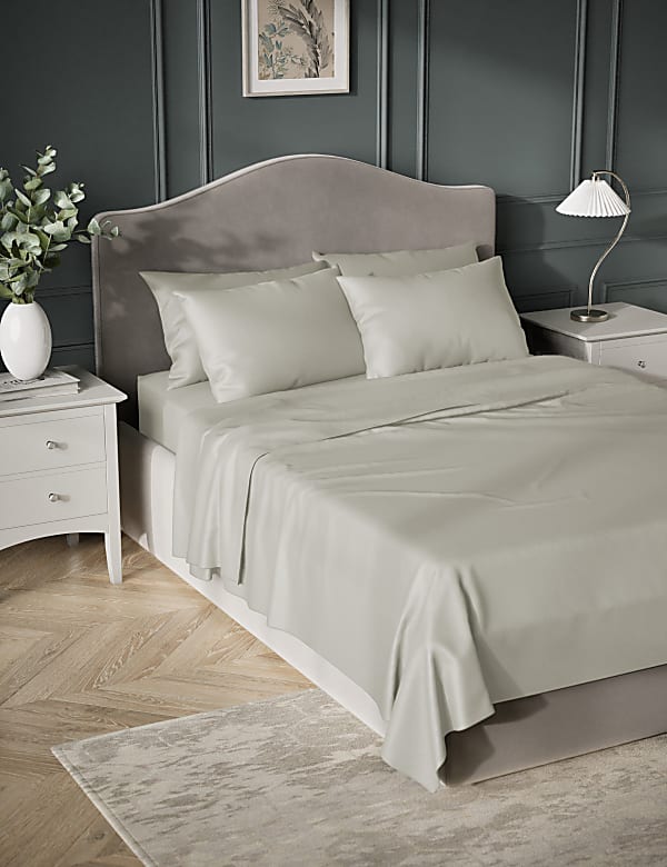 Egyptian Cotton Sateen 400 Thread Count Flat Sheet - DK