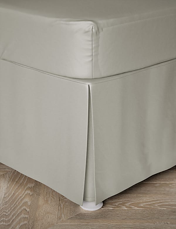 Egyptian Cotton Sateen 400 Thread Count Base Valance Sheet - GR