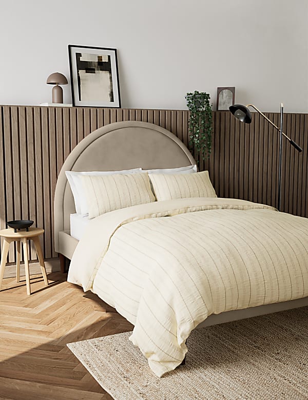 Pure Cotton Striped Bedding Set - KR