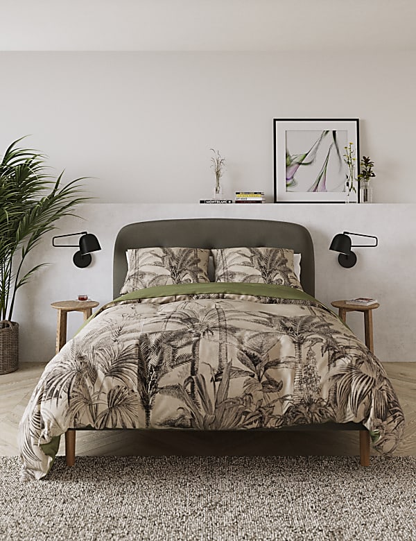 Pure Cotton Palm Jacquard Bedding Set