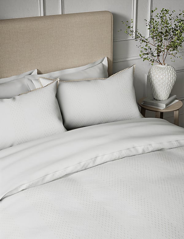 Ropa de cama Dobby 100% algodón de rayas - US