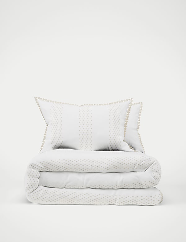 Ropa de cama Dobby 100% algodón de rayas - US