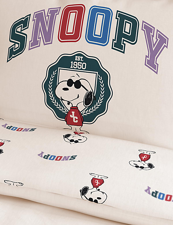 Parure de lit 100 % coton à motif Snoopy™ - CH