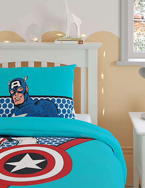 Captain America™ Cotton Blend Bedding Set