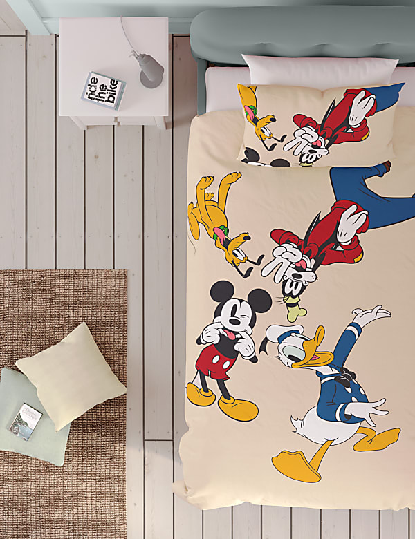 Parure de lit en coton mélangé à motif Mickey et ses amis™ - BE