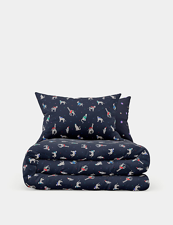 Cotton Blend Animal Print Bedding Set - RS