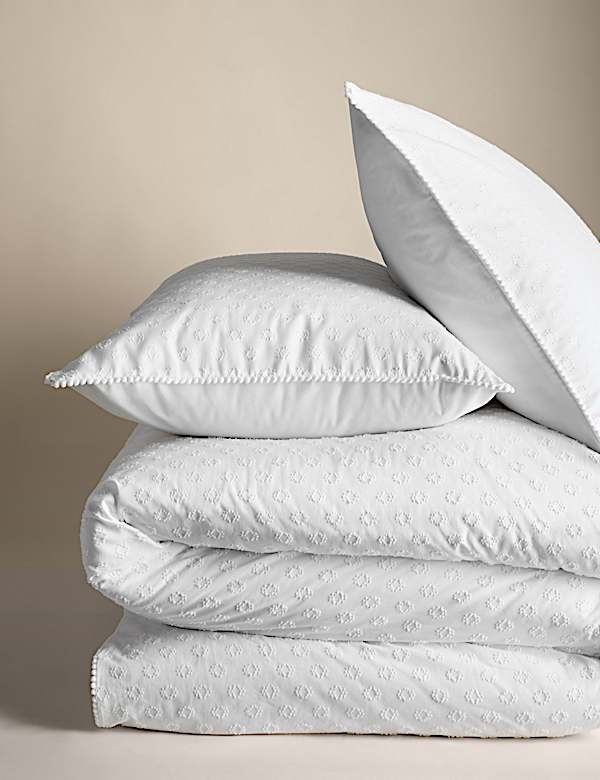 Pure Cotton Pom Pom Dobby Bedding Set - VN