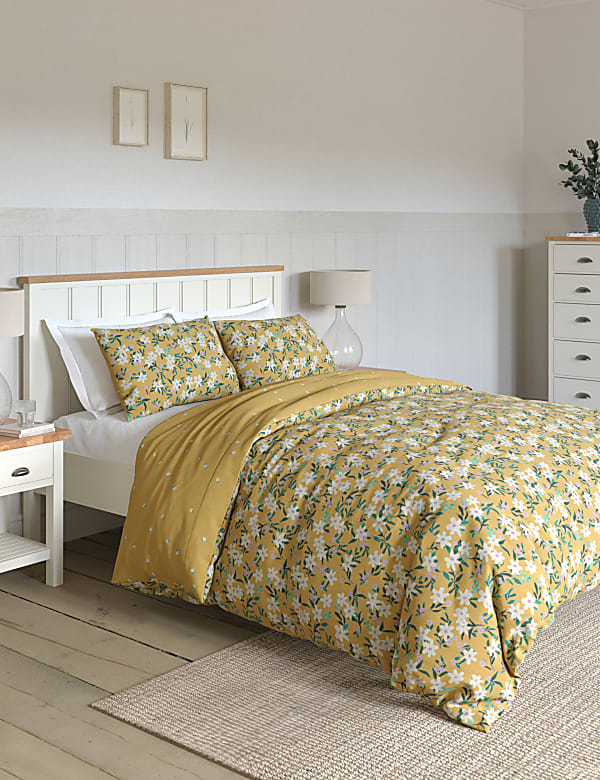Cotton Blend Daisy Print Bedding Set - PT