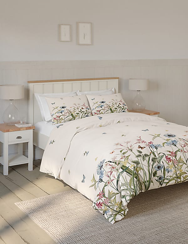 Pure Cotton Floral Bedding Set - KR