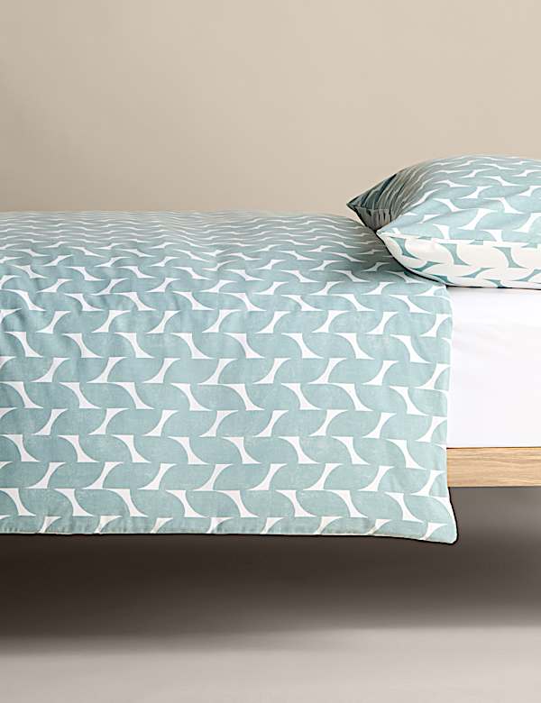 Cotton Blend Geometric Bedding Set - LU