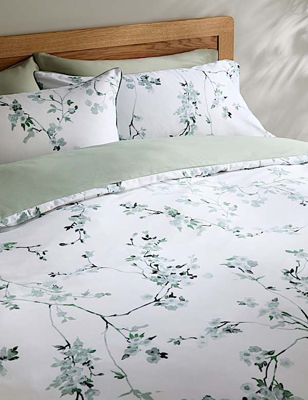 Pure Cotton Sateen Cherry Blossom Bedding Set - VN