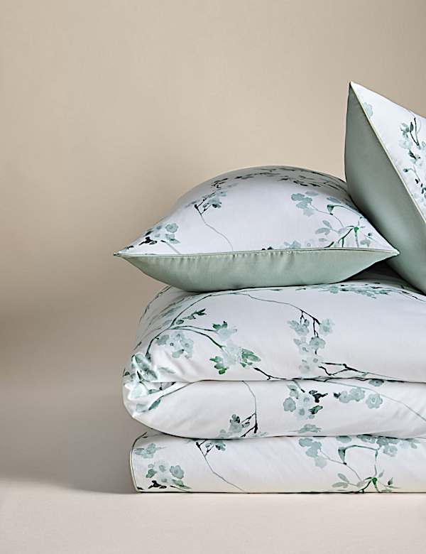 Pure Cotton Sateen Cherry Blossom Bedding Set - VN