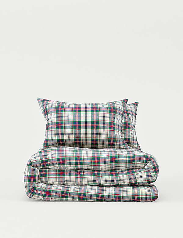 Ropa de cama de invierno de cuadros 100% algodón cepillado - ES